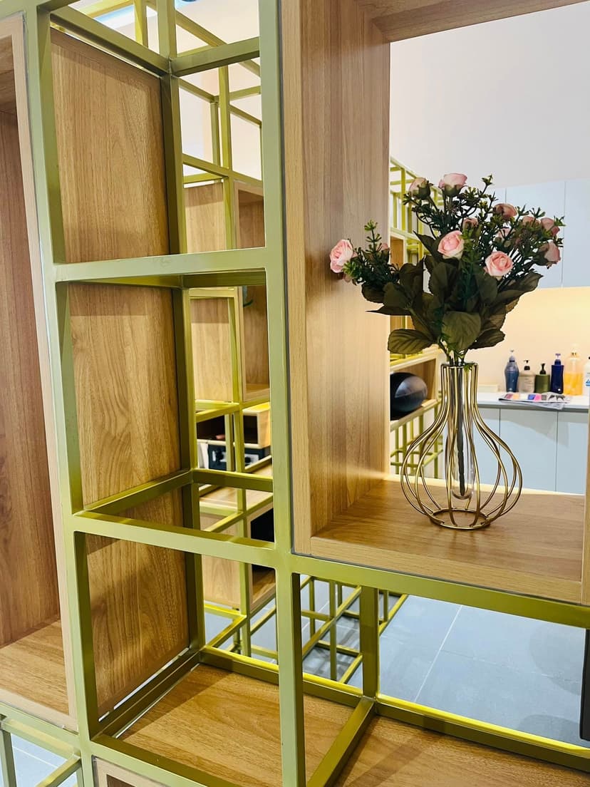Gold accent decor